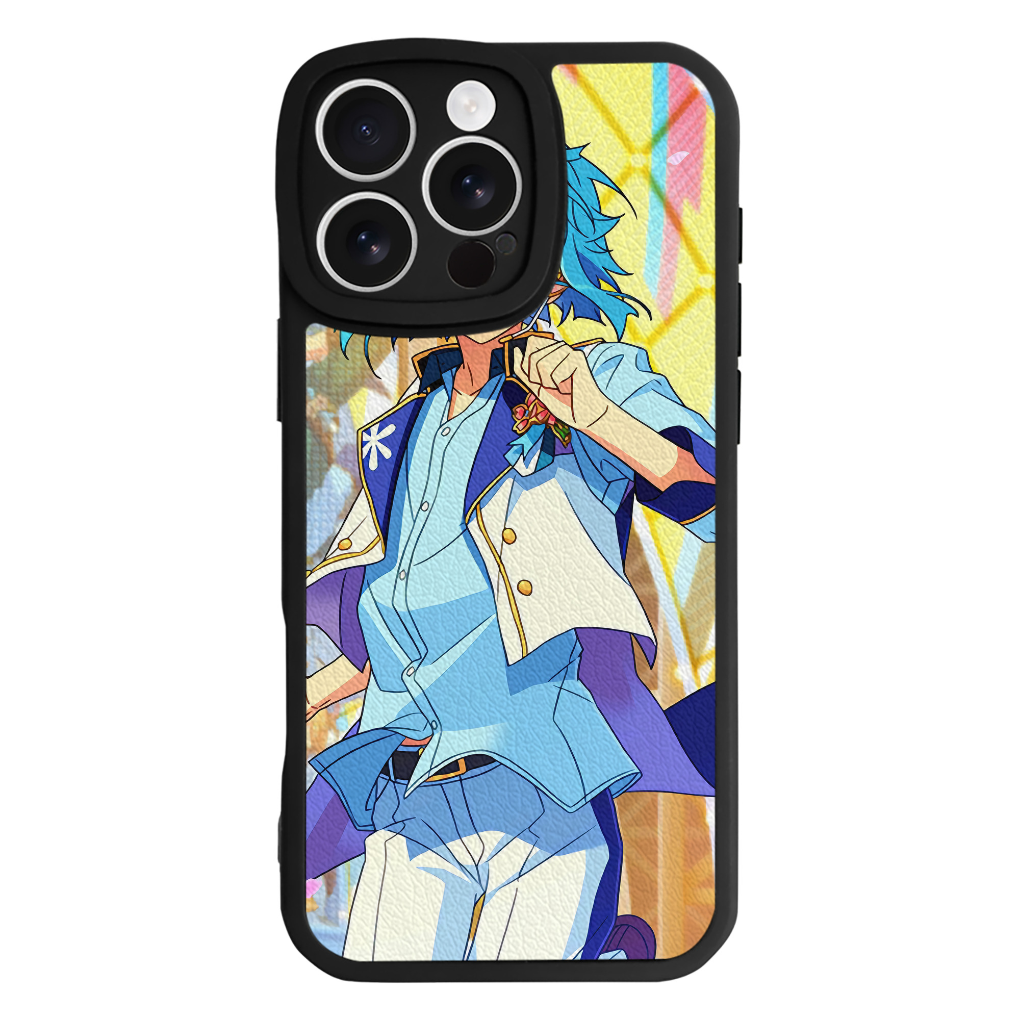 （画像用） あんさんぶるスターズ! Ensemble Stars 【iPhone 16シリーズ対応】シリコンスマホケース（レザー調） 材質：シリコン